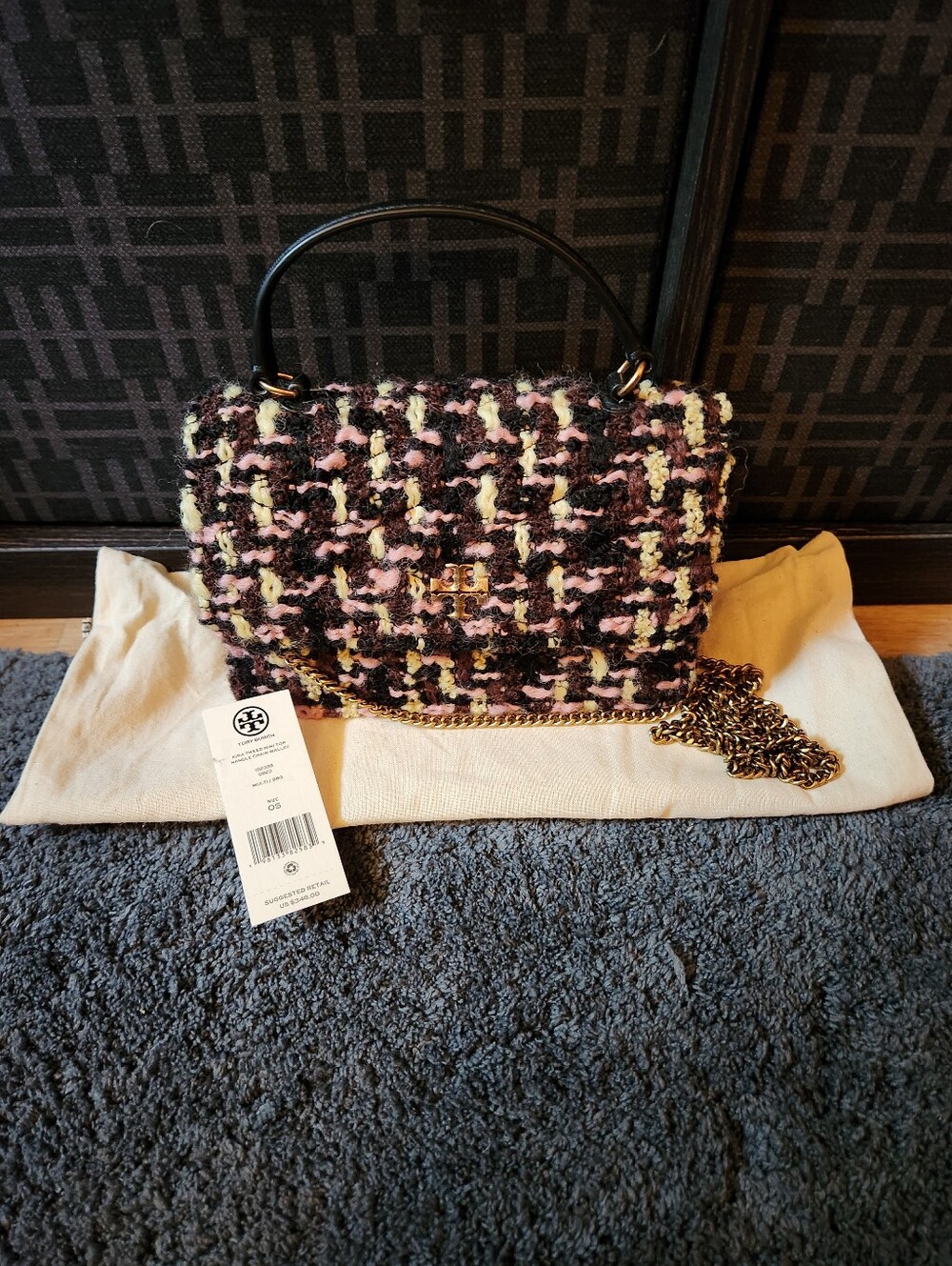 Tory Burch Mini Kira Tweed Top Handle